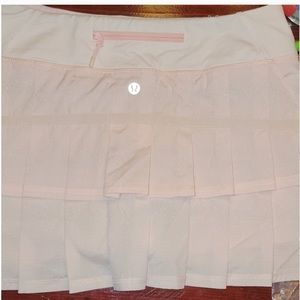 Lululemon Pace Setter Skirt Shimmer Pink sz 6 tennis run golf RARE